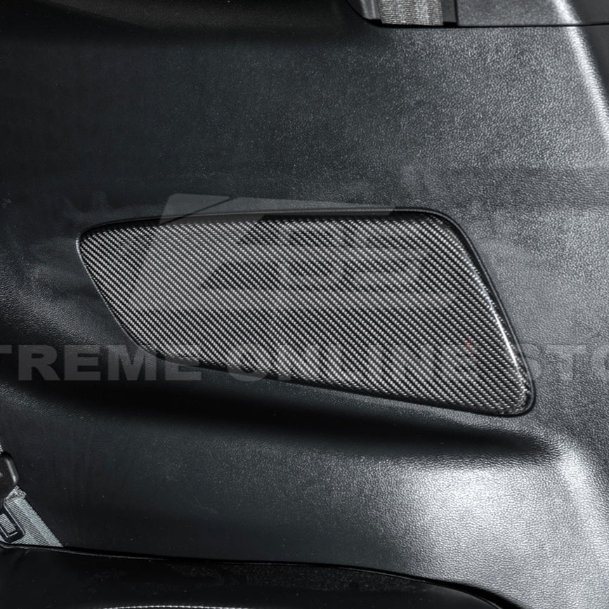 2015-23 Ford Mustang DRY CARBON FIBER Rear Seat Decorative Board Cover