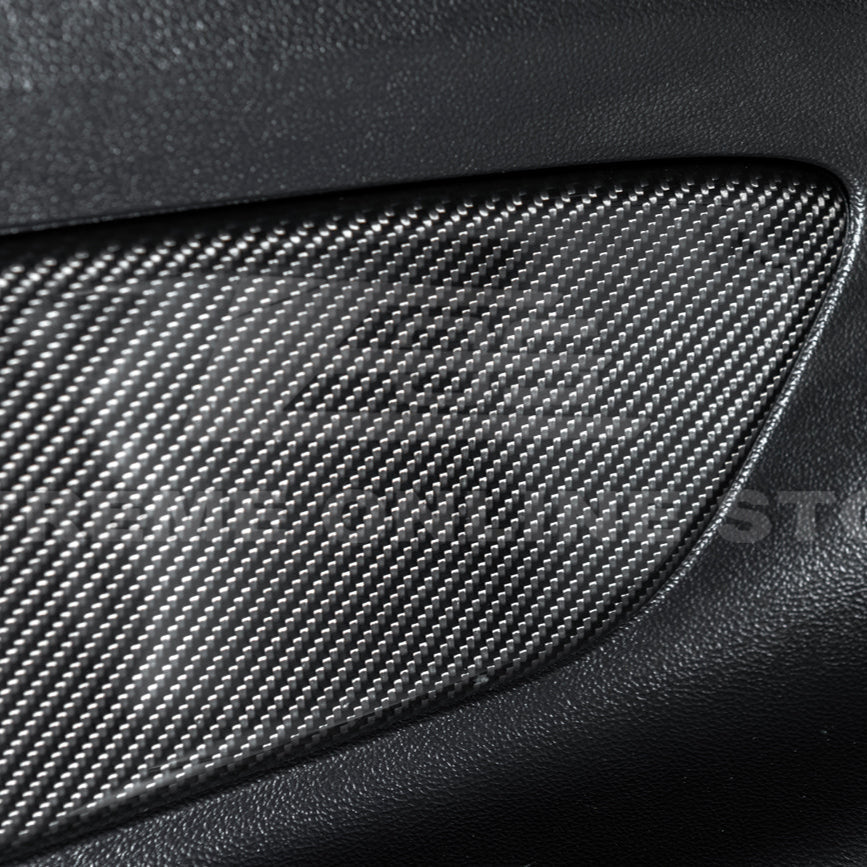 2015-23 Ford Mustang DRY CARBON FIBER Rear Seat Decorative Board Cover
