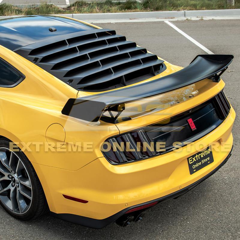 2015-23 Ford Mustang GT500 Track Pack Style DRY CARBON FIBER Rear Spoiler High Wing