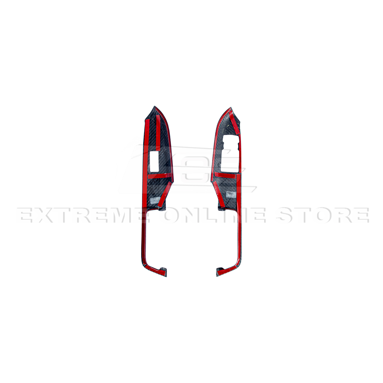 2015-up Ford Mustang DRY Carbon Fiber Side Door Glass Lifting Panel
