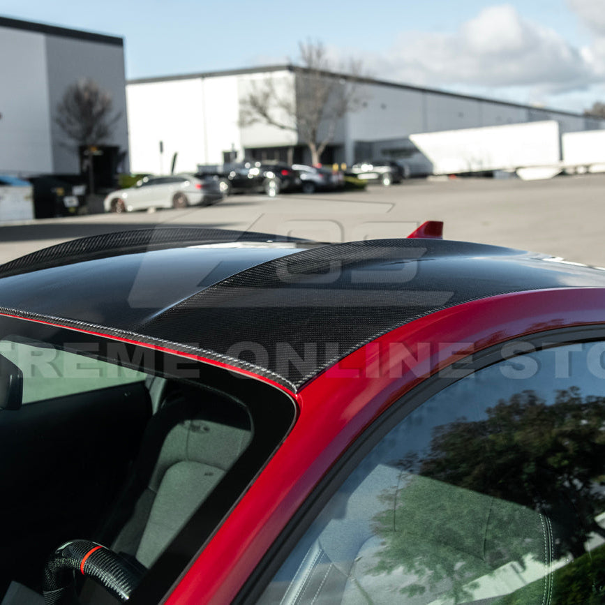 2015-Up Ford Mustang S650 Coupe Dry CARBON FIBER Tape-On Top Roof Panel Cover