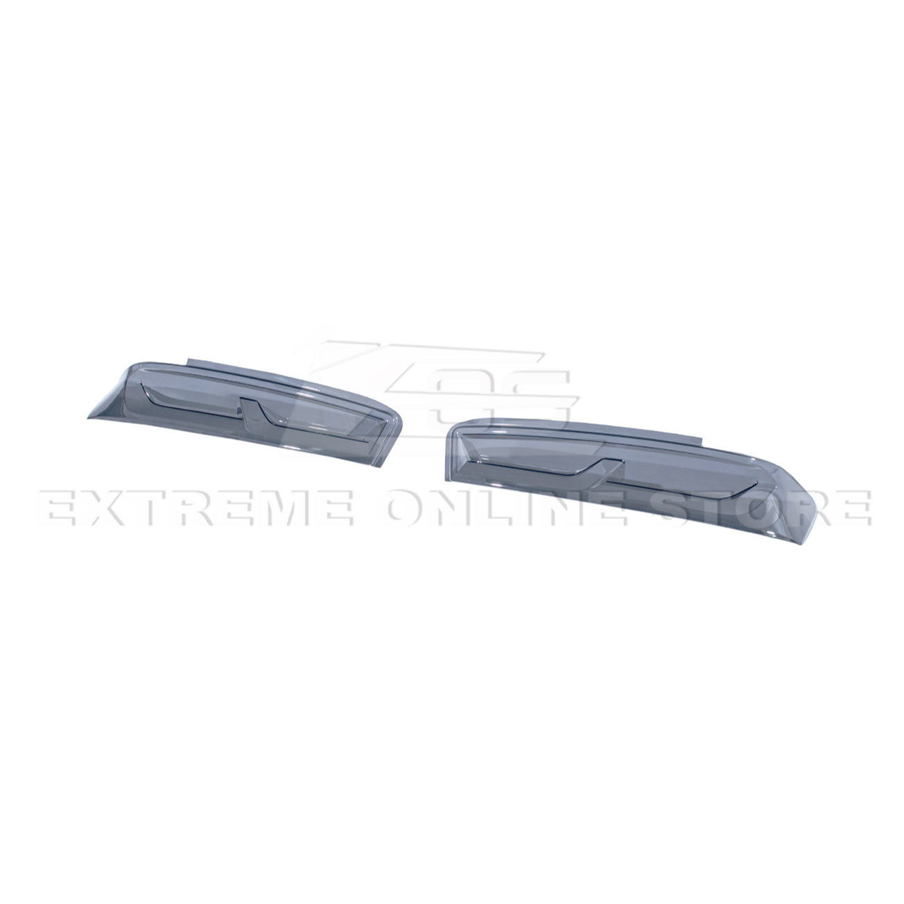 2016-18 Chevrolet Camaro SMOKE TINTED Rear Tail Light Trim Bezel Cover Pair