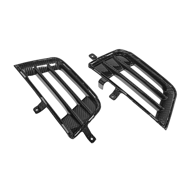 2016-19 Cadillac ATS-V Dry Carbon Fiber Front Grille Accent Bezel Insert