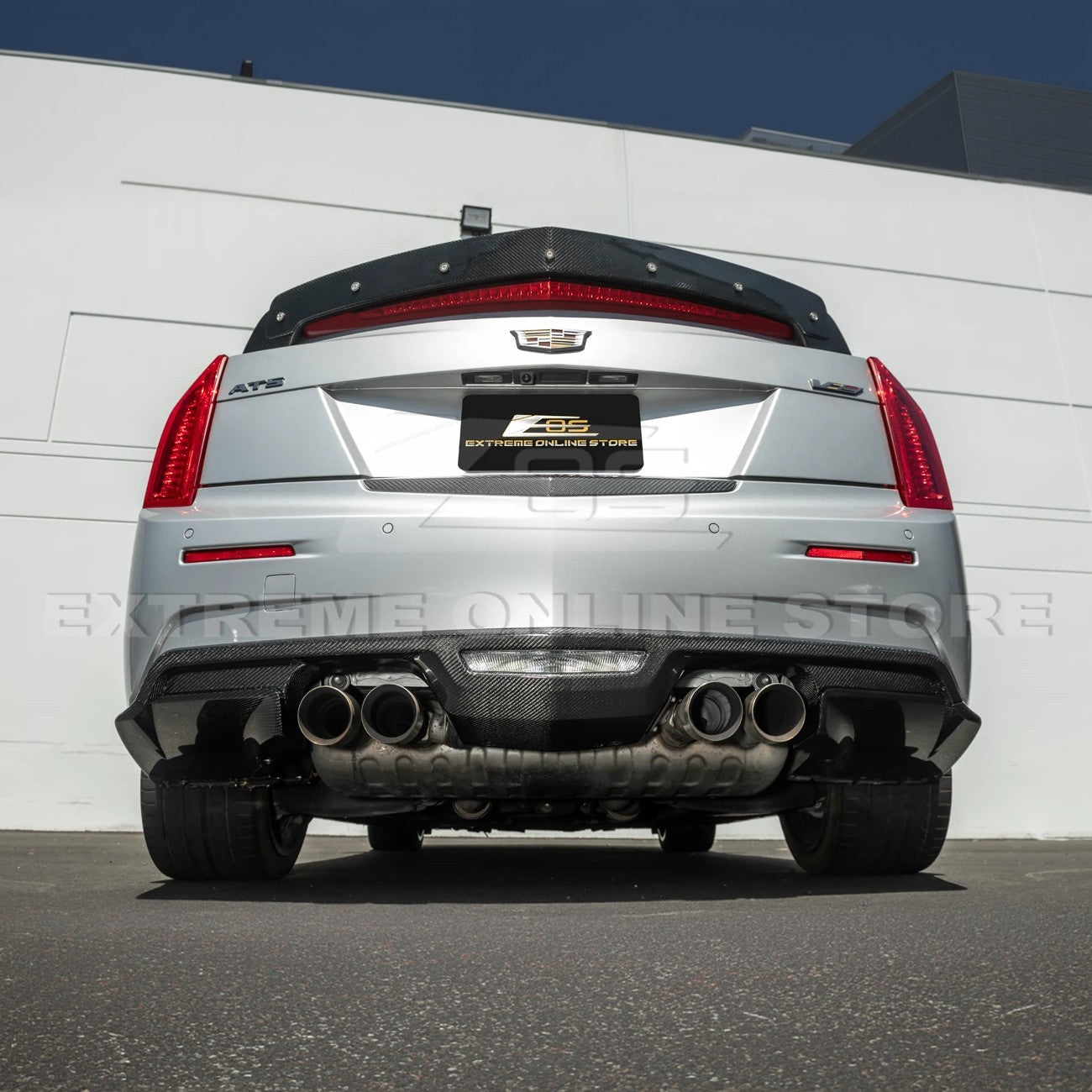2016-19 Cadillac ATS-V Factory Style Rear Bumper Diffuser Lip