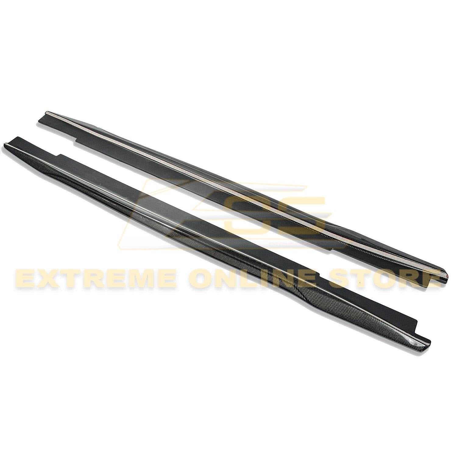 2016-19 Cadillac CTS-V Carbon Fiber Front Splitter Wheel Arch& Side Skirts Rockerst