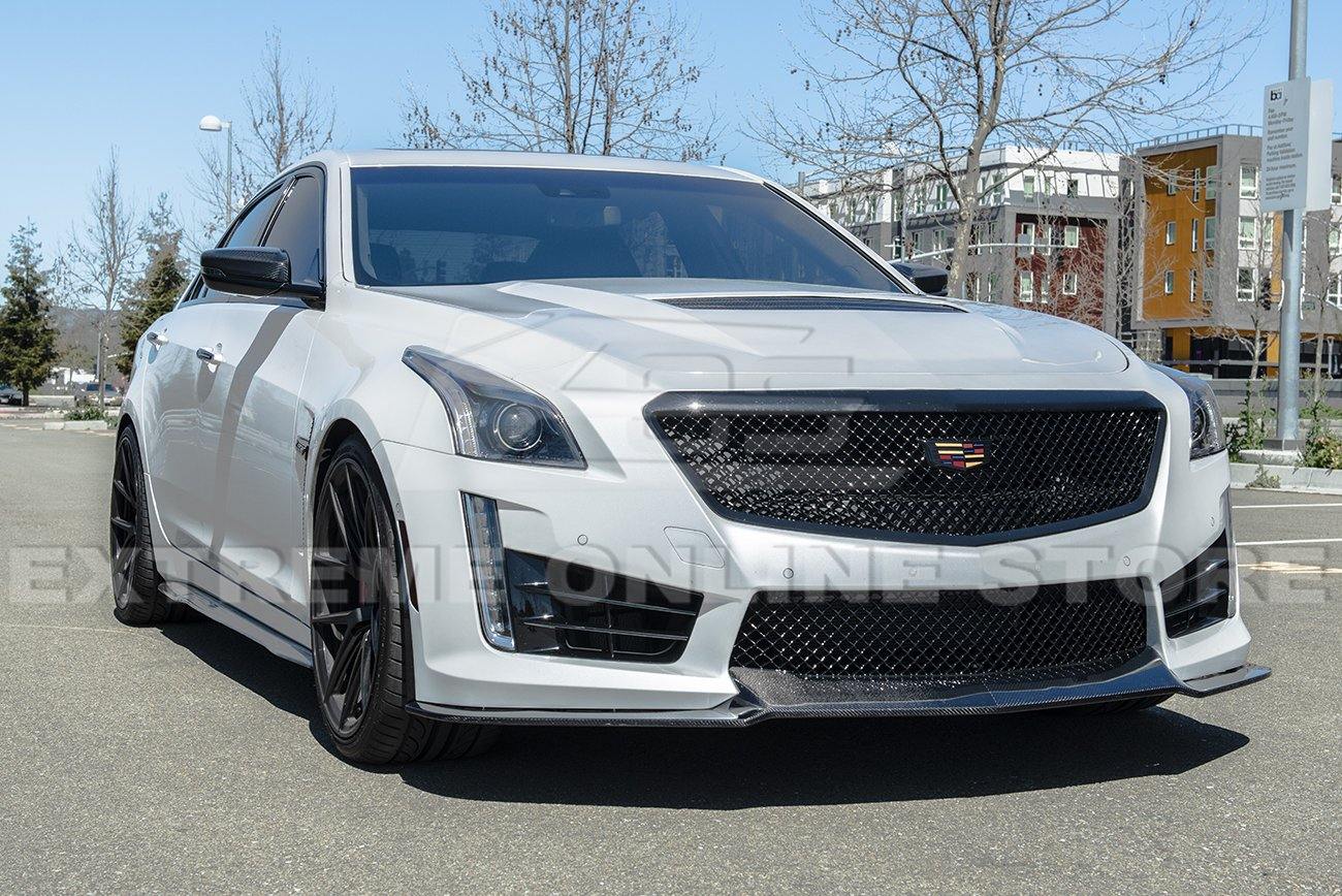 2016-19 Cadillac CTS-V Carbon Fiber Side Skirts Rocker Panels