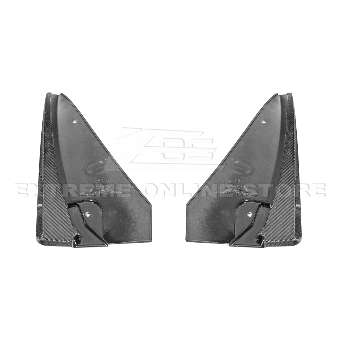 2016-19 Cadillac CTS-V DRY CARBON FIBER Front Mud Flaps Splash Guard