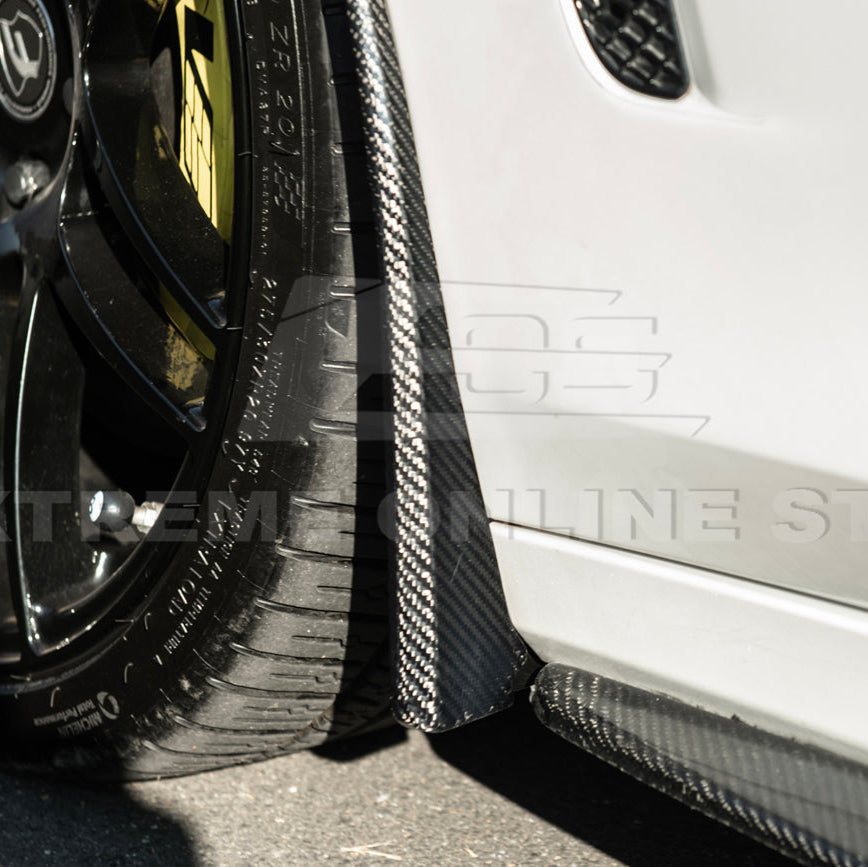 2016-19 Cadillac CTS-V DRY CARBON FIBER Front Mud Flaps Splash Guard