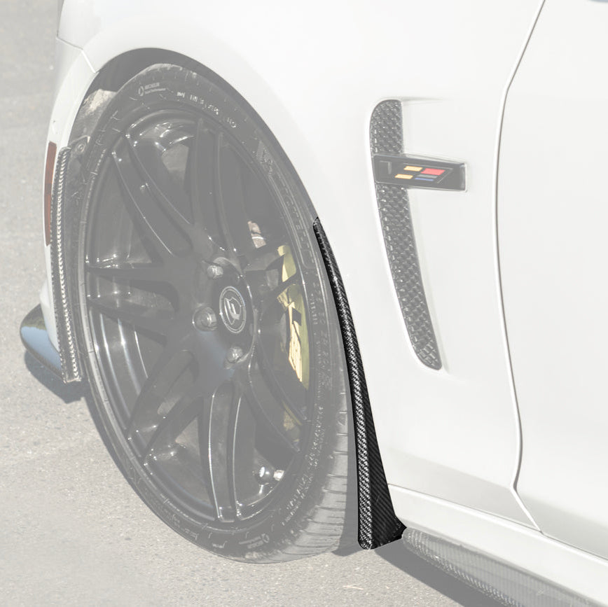 2016-19 Cadillac CTS-V DRY CARBON FIBER Front Mud Flaps Splash Guard