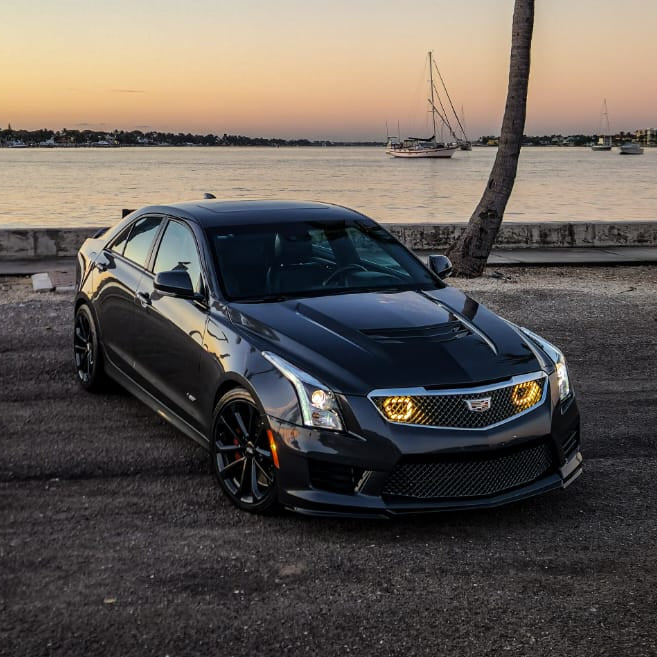2016-2019 Cadillac ATS-V Dual BIG MOUTH LIT KIT Ram Air Intake Snorkels-Ram Air Intake-Grocery Getter Performance