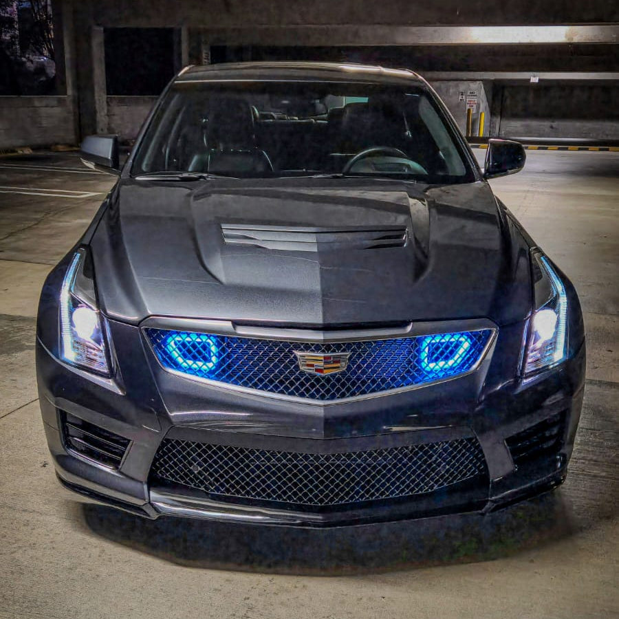 2016-2019 Cadillac ATS-V Dual BIG MOUTH LIT KIT Ram Air Intake Snorkels-Ram Air Intake-Grocery Getter Performance