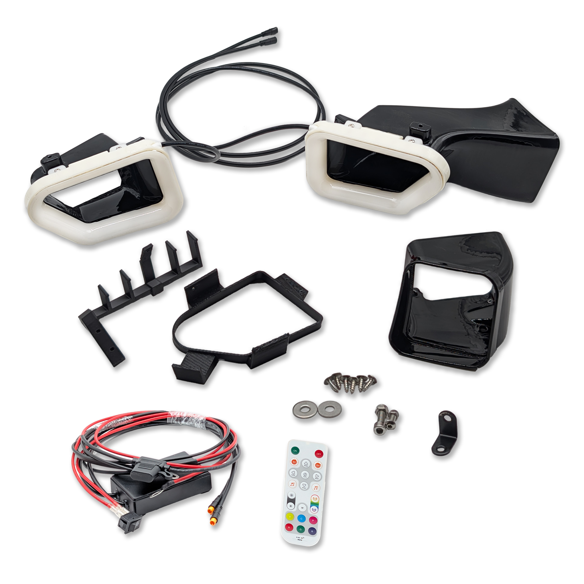 2016-2019 Cadillac ATS-V Dual BIG MOUTH LIT KIT Ram Air Intake Snorkels-Ram Air Intake-Grocery Getter Performance