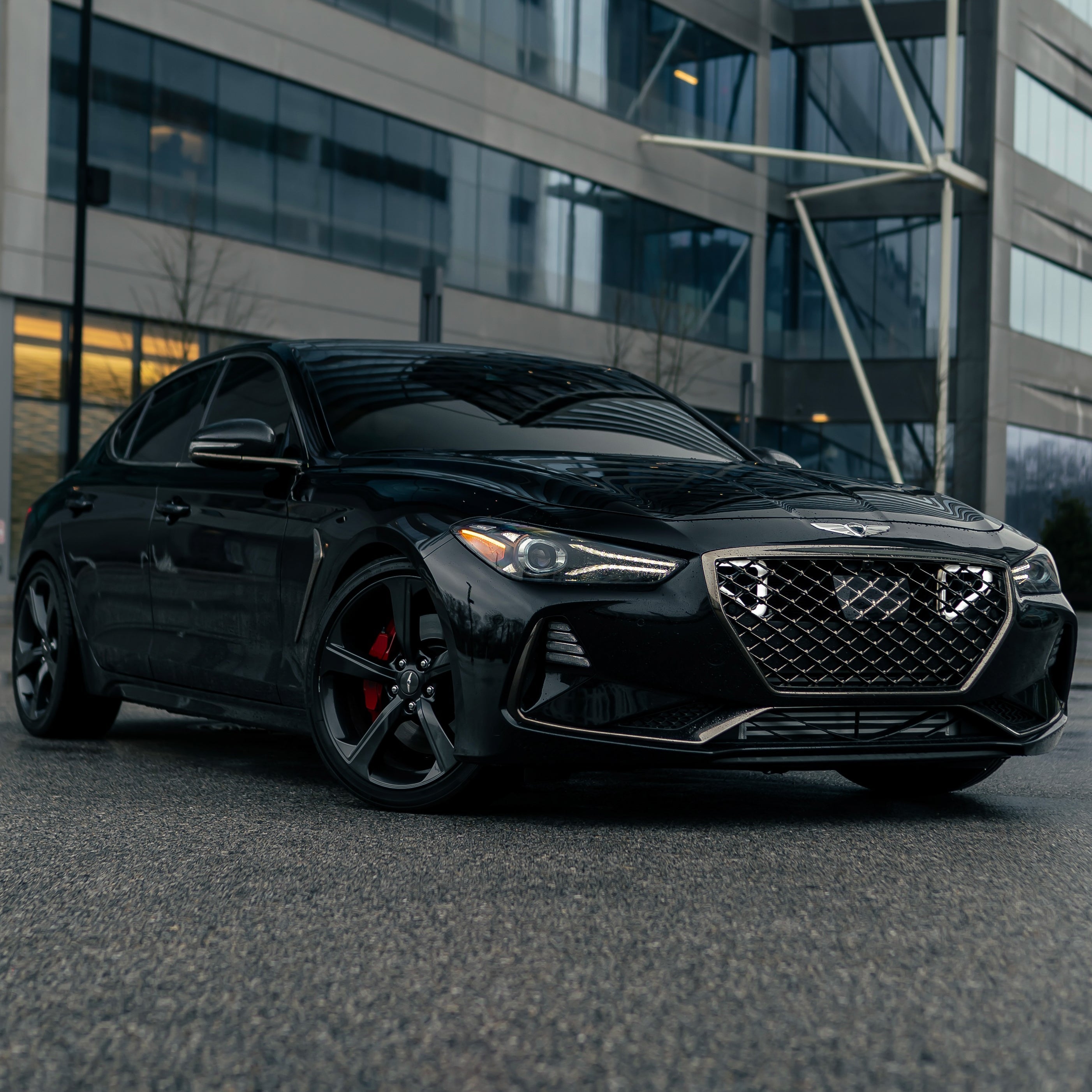 2017-2021 Genesis G70 3.3T Dual BIG MOUTH LIT KIT Ram Air Intake Snorkels-Ram Air Intake-Grocery Getter Performance