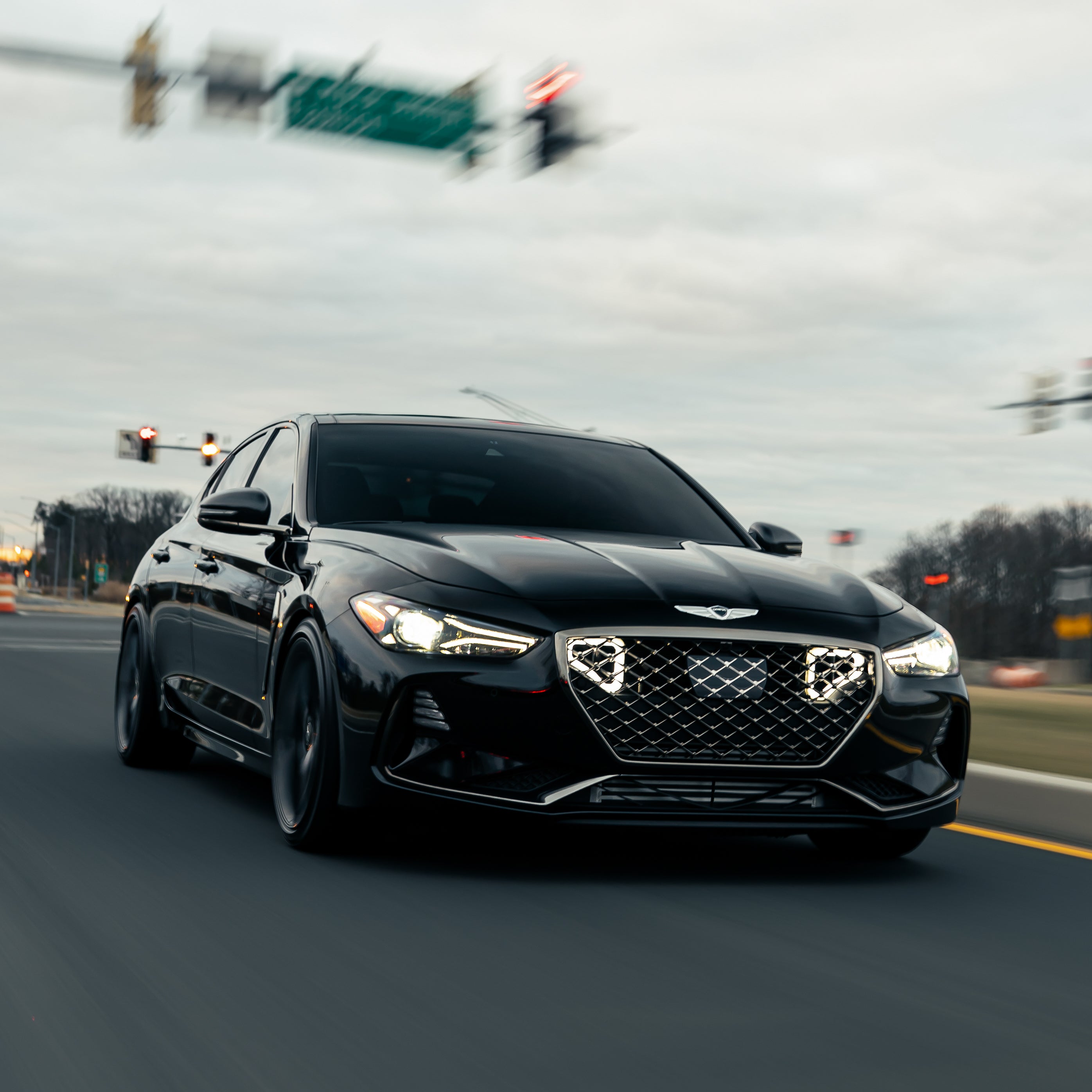 2017-2021 Genesis G70 3.3T Dual BIG MOUTH LIT KIT Ram Air Intake Snorkels-Ram Air Intake-Grocery Getter Performance
