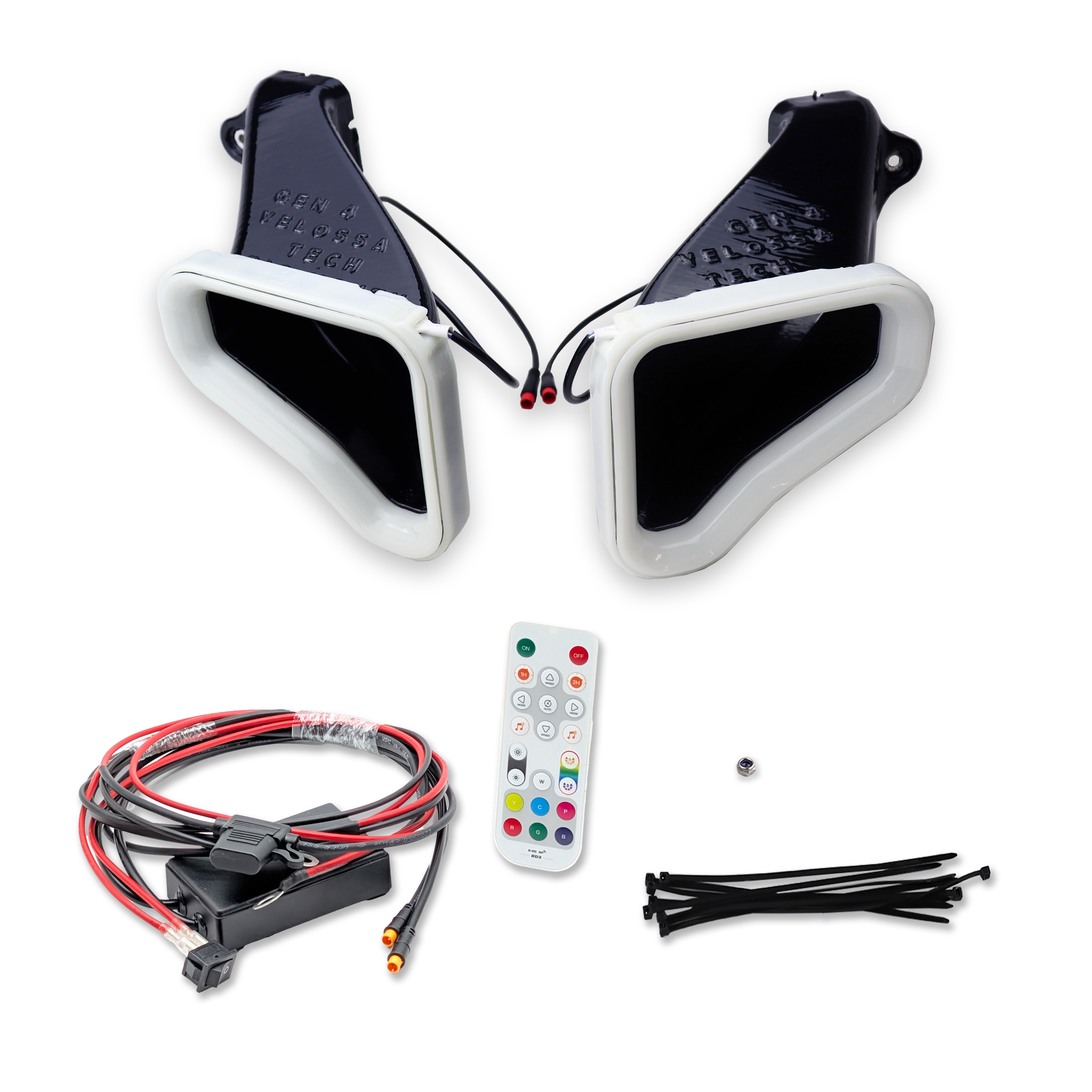2017-2021 Genesis G70 3.3T Dual BIG MOUTH LIT KIT Ram Air Intake Snorkels-Ram Air Intake-Grocery Getter Performance