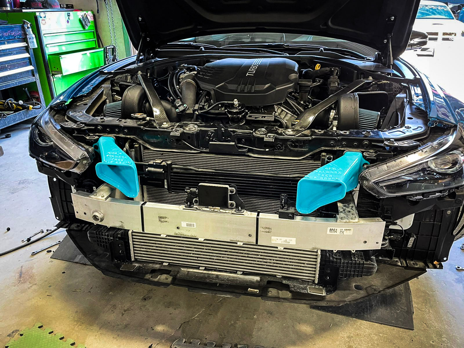 2017-2021 Genesis G70 3.3T Dual BIG MOUTH Ram Air Intake Snorkels-Ram Air Intake-Grocery Getter Performance