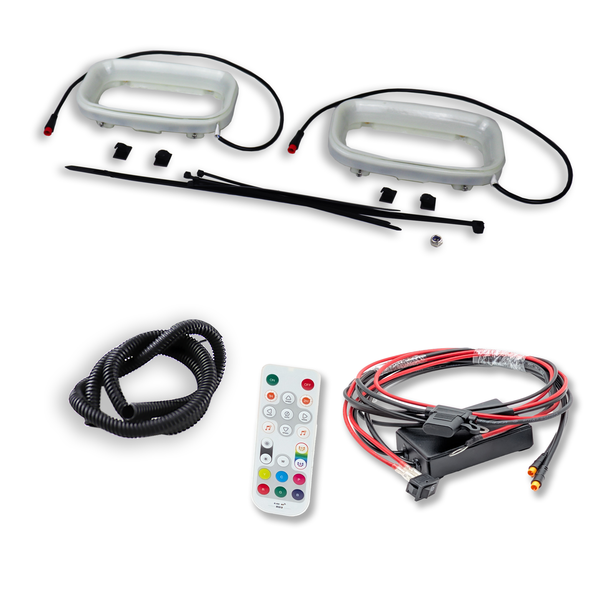 2017-2024 Kia Stinger 3.3T/2.0T/2.5T BIG MOUTH LIT KIT | LIT Flares and Controller Only-Generation 4 Inlet Only-Grocery Getter Performance