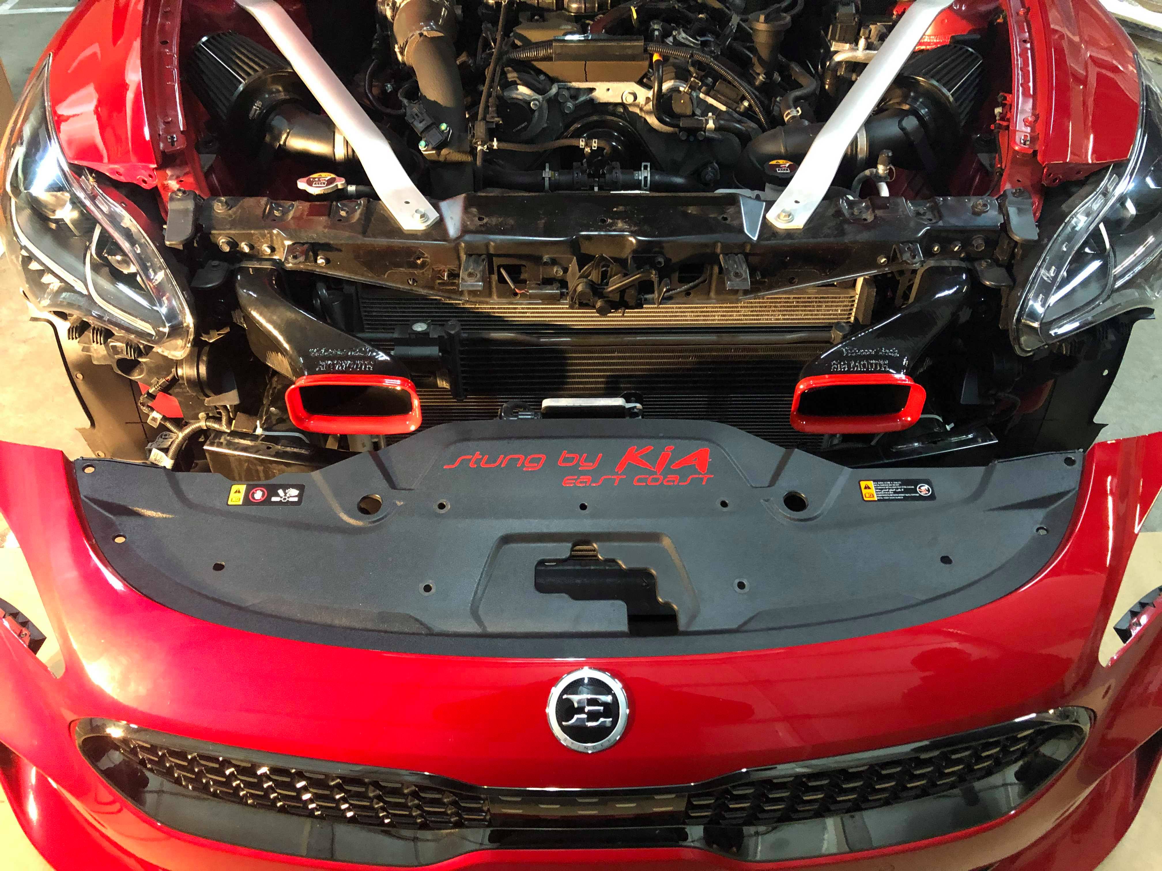 2017-2024 Kia Stinger 3.3T/2.0T/2.5T Dual BIG MOUTH Ram Air Intake Snorkels-Ram Air Intake-Grocery Getter Performance