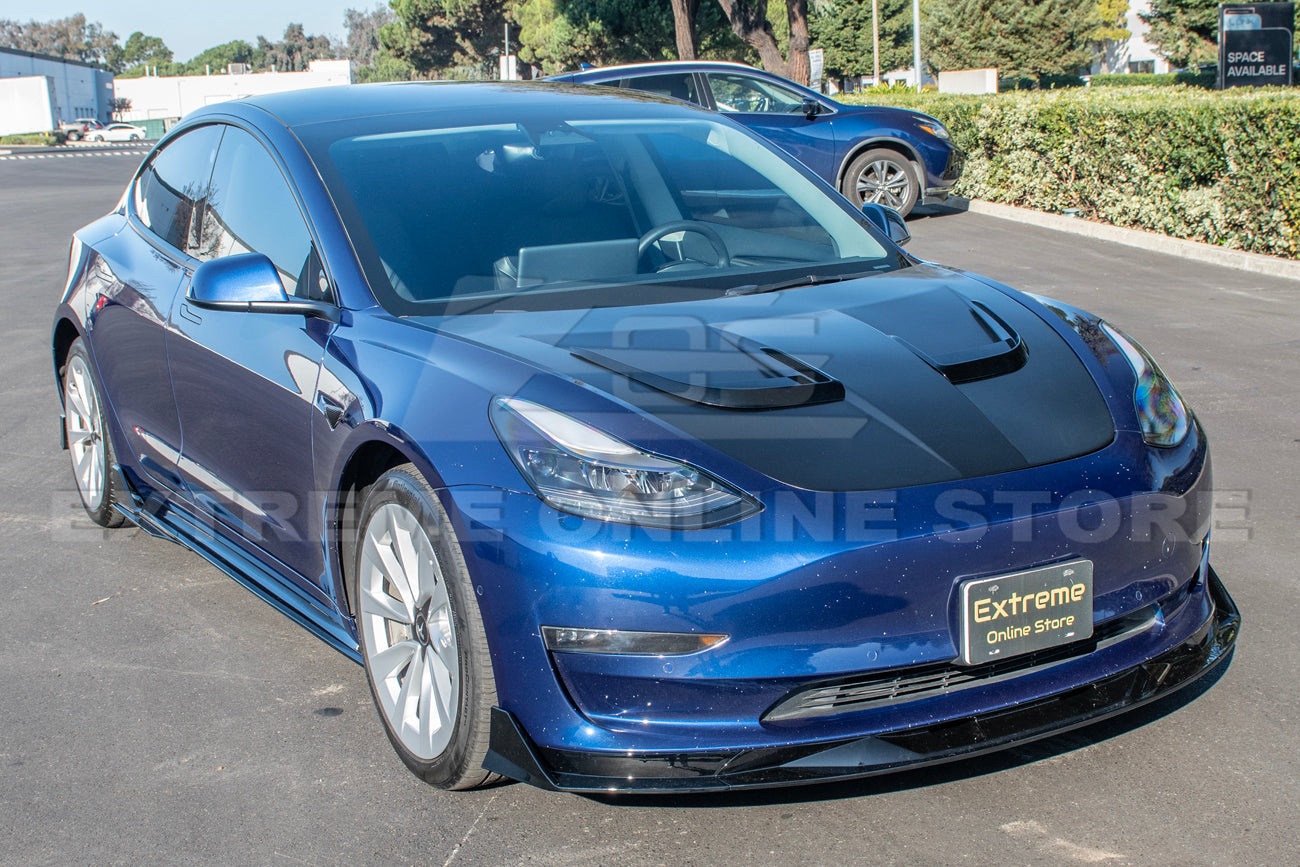 2017-23 Tesla Model 3 Track Front Lip Splitter & Side Skirts