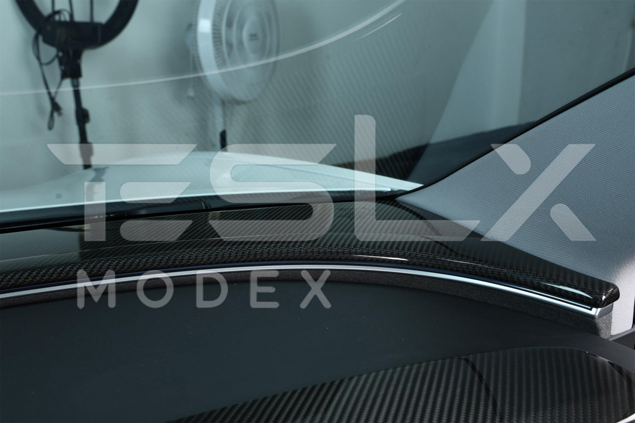2017-Up Tesla Model 3 & 20-24 Y Carbon Fiber Interior Instrument Trim
