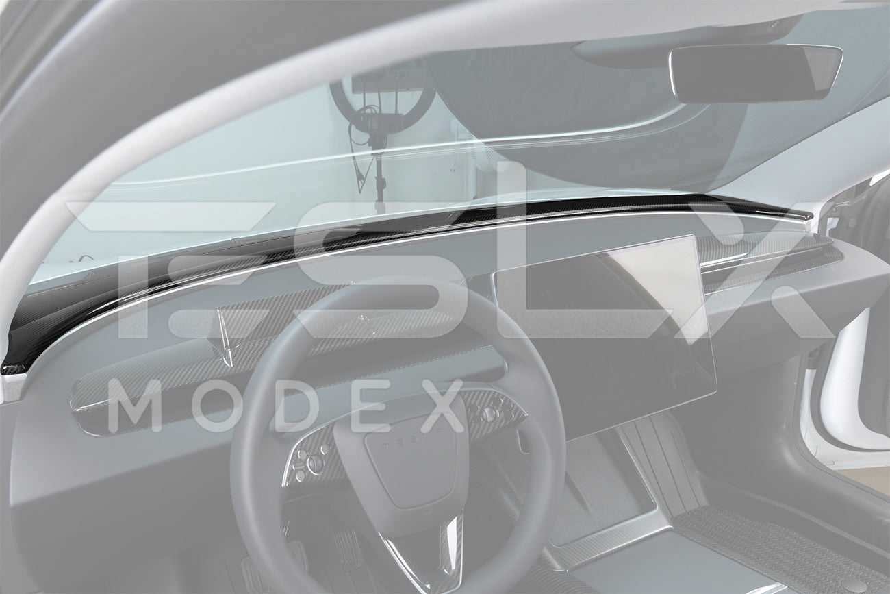 2017-Up Tesla Model 3 & 20-24 Y Carbon Fiber Interior Instrument Trim