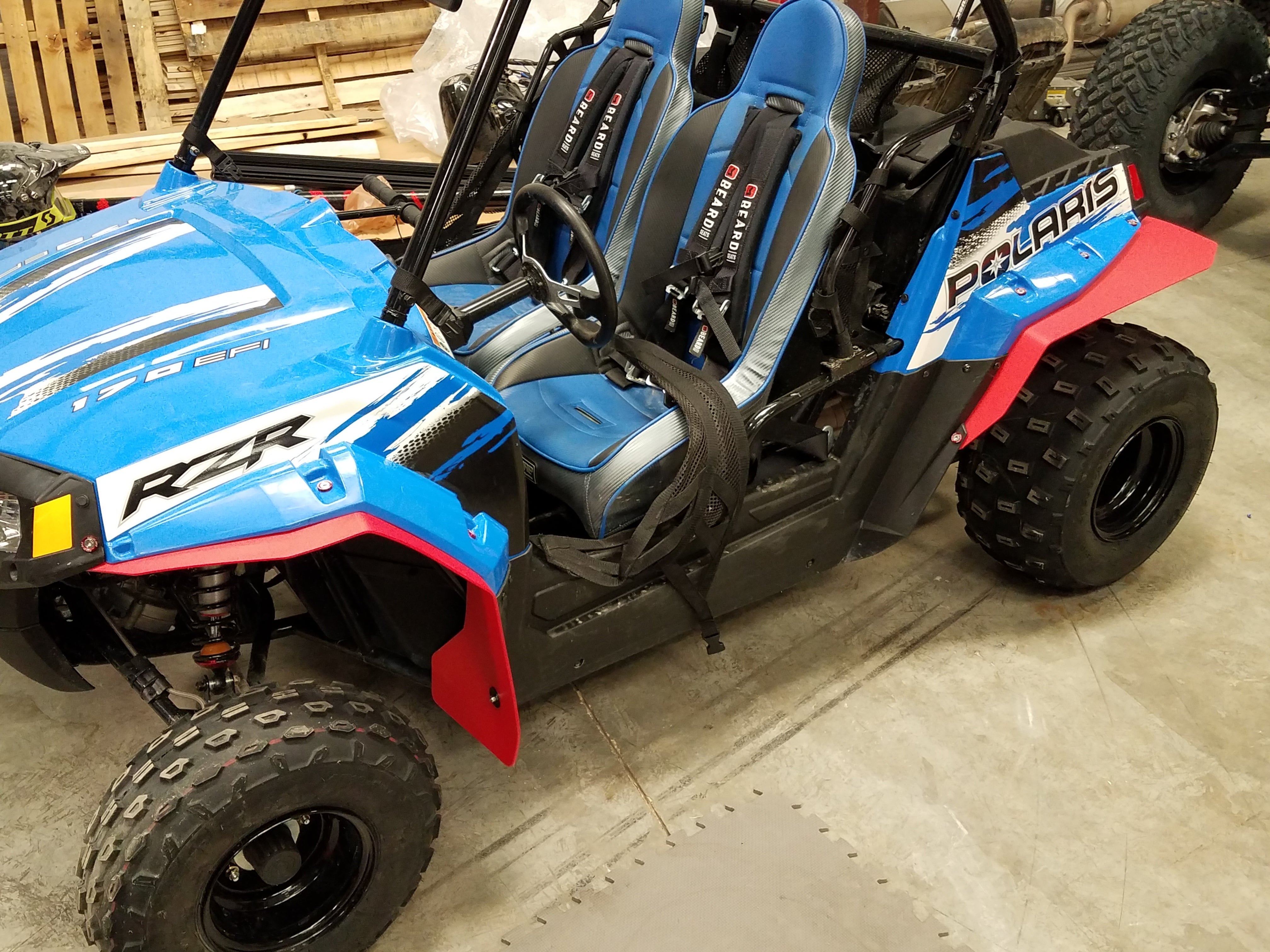 Polaris RZR 170 2014+ Mud Flaps / Fender Extensions, Front & Rear