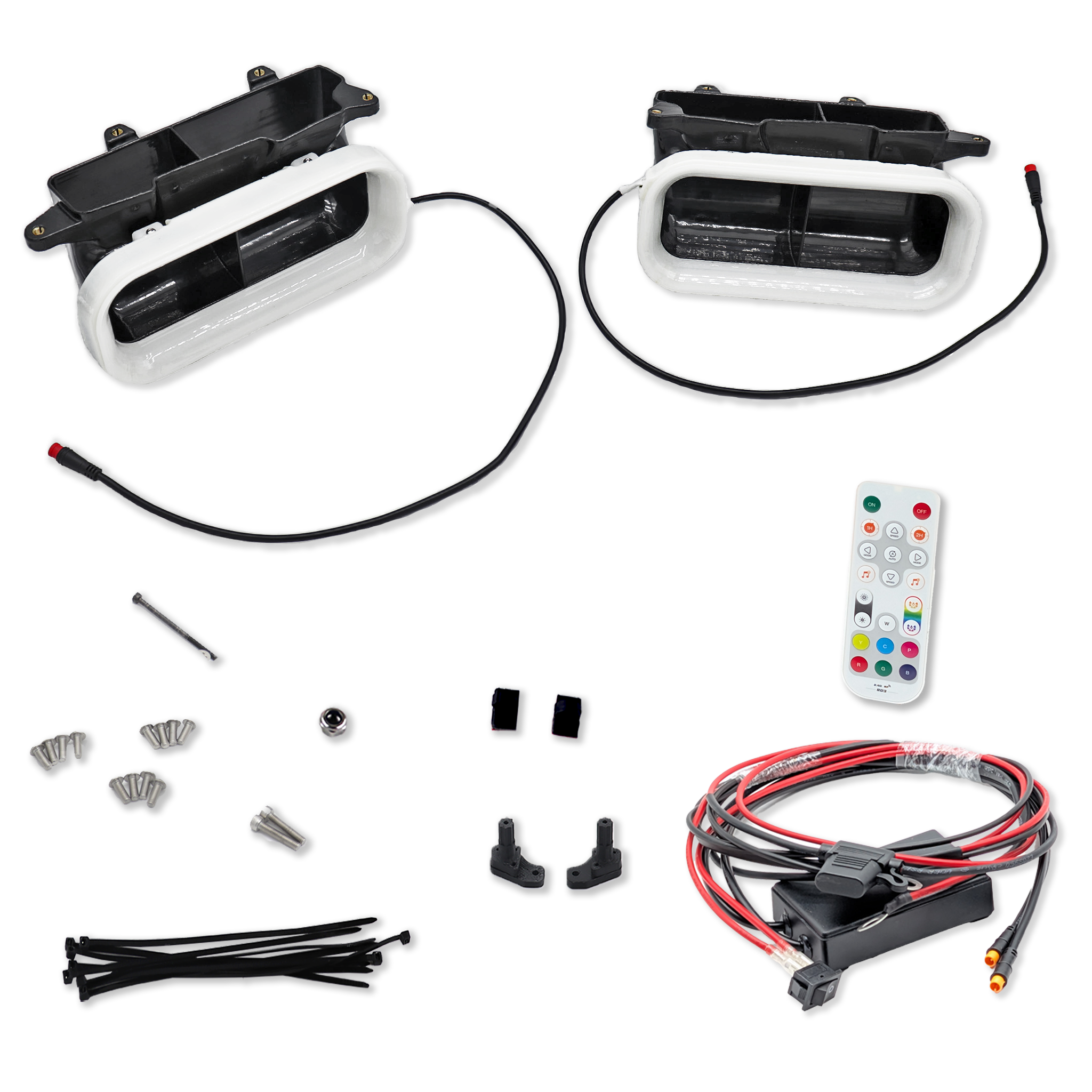 2018-2020 Ford F-150 and 2021-2022 Ford F-150 Raptor Dual BIG MOUTH LIT KIT Ram Air Intake Snorkels-Ram Air Intake-Grocery Getter Performance