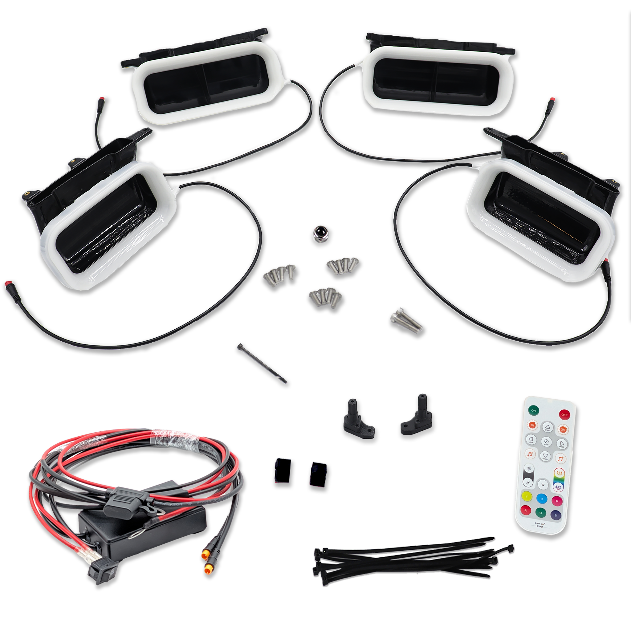 2018-2020 Ford F-150 and 2021-2022 Ford F-150 Raptor Quad BIG MOUTH LIT KIT Ram Air Intake Snorkels-Ram Air Intake-Grocery Getter Performance