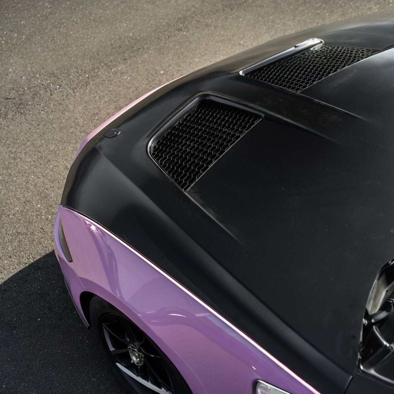 2018-2023 Ford Mustang S650 GTD Style Hood Heat Extractor Vented Cover