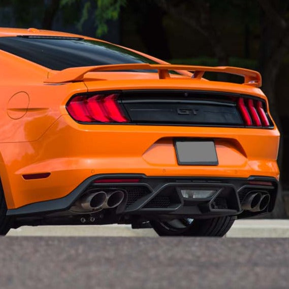 2018-22 Ford Mustang GT500 Rear Bumper Quad Tips Diffuser