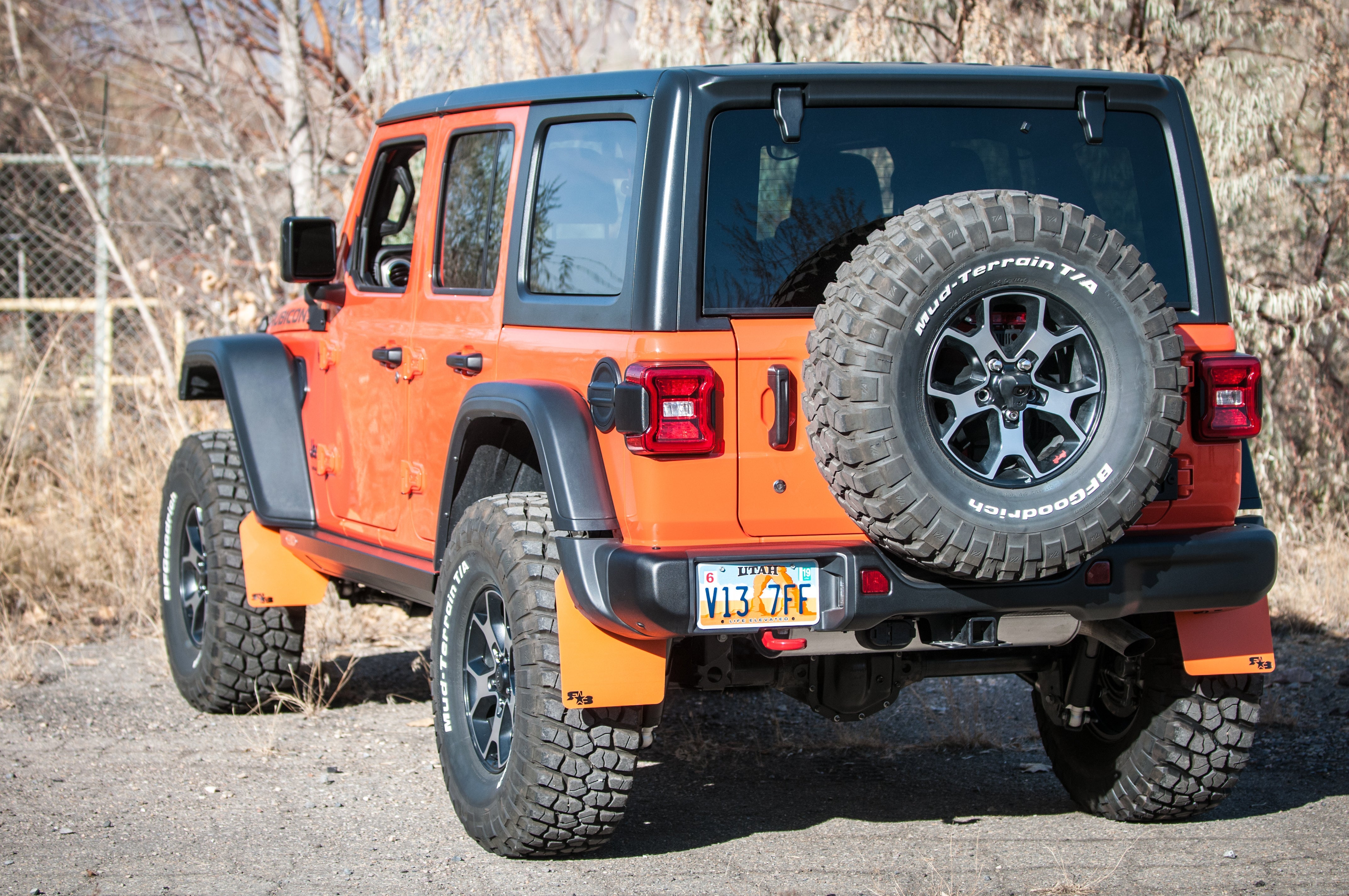 Jeep Wrangler (JL, JLU) 2018+ Quick Release Mud Flaps - HALF KIT