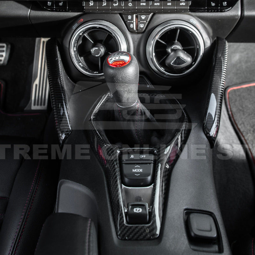 2019-24 Camaro Dry Carbon Fiber Front Side Knee Pad Panel Cover Pair