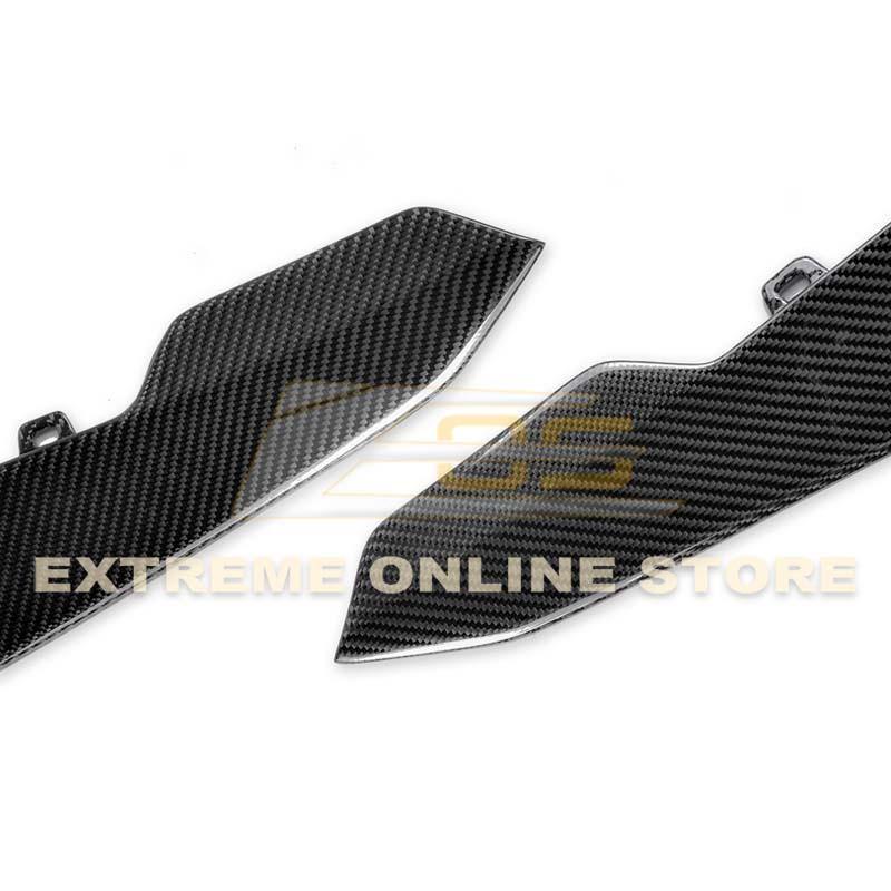 2019-24 Camaro ZL1 1LE Dry Cabon Fiber Front Air Duct Bezels & Canard Dive Planes