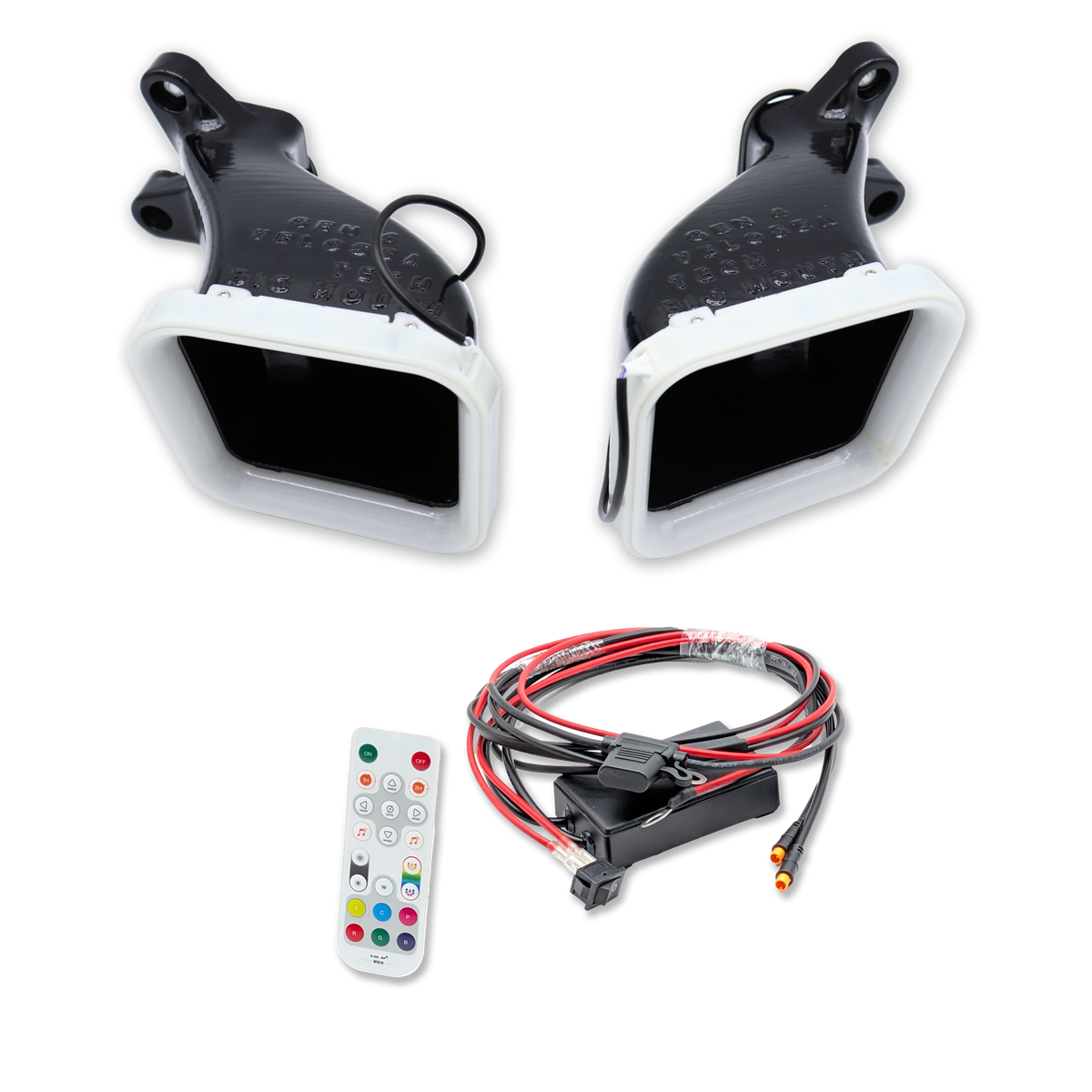 2015-2020 Genesis G80 3.3T/5.0 Dual BIG MOUTH LIT KIT Ram Air Intake Snorkels - product image 1