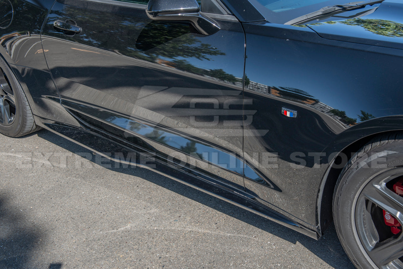 2019-Up Camaro RS & SS ZL1 Style Front Lip Splitter & Side Skirts