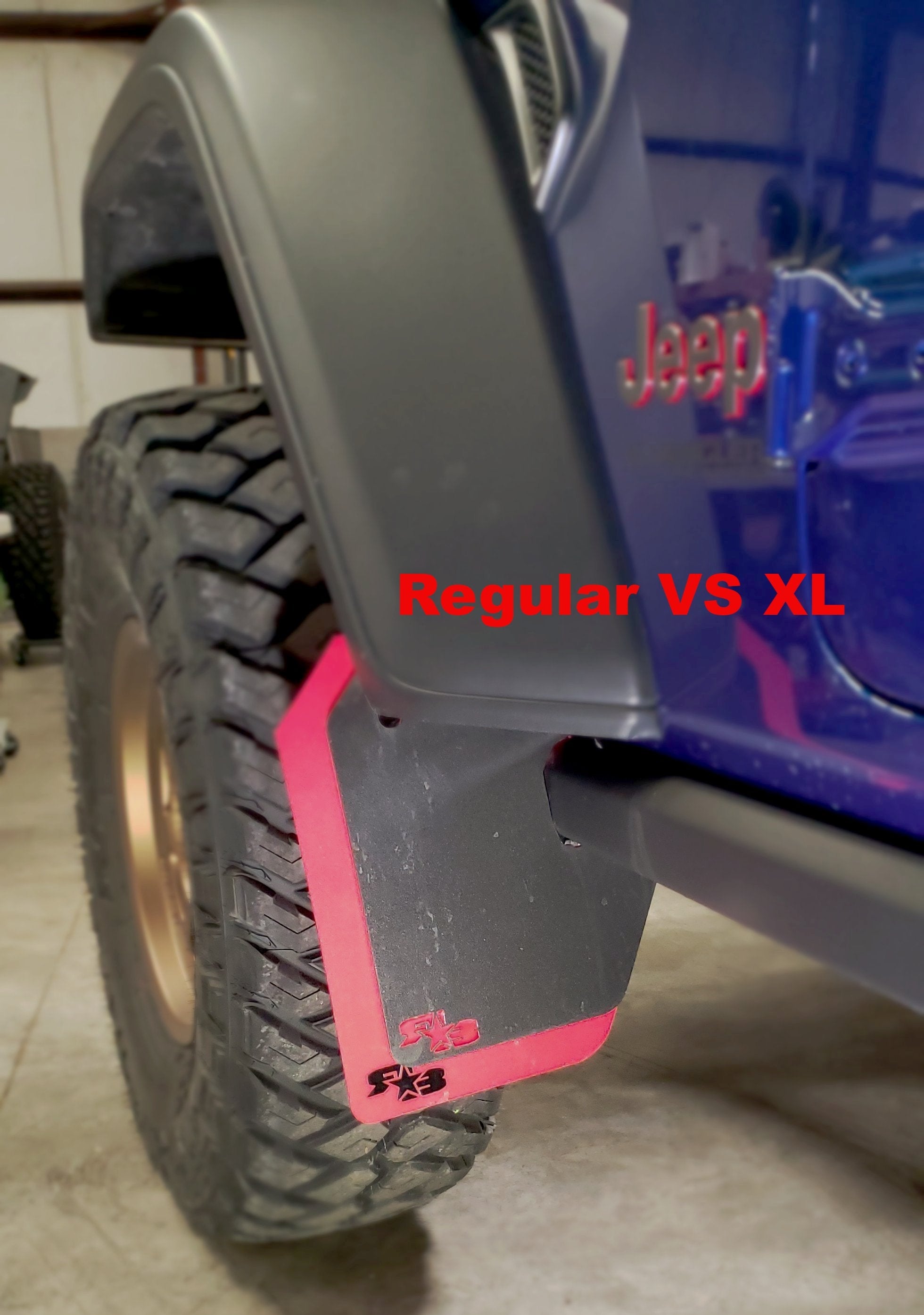 Jeep Wrangler (JL, JLU) 2018+ Quick Release Mud Flaps - Front & Rear