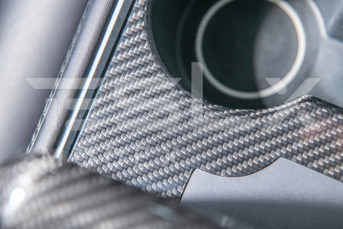 2020-23 Tesla Model 3 & 20-24 Y Carbon Fiber Interior Center Console Cover