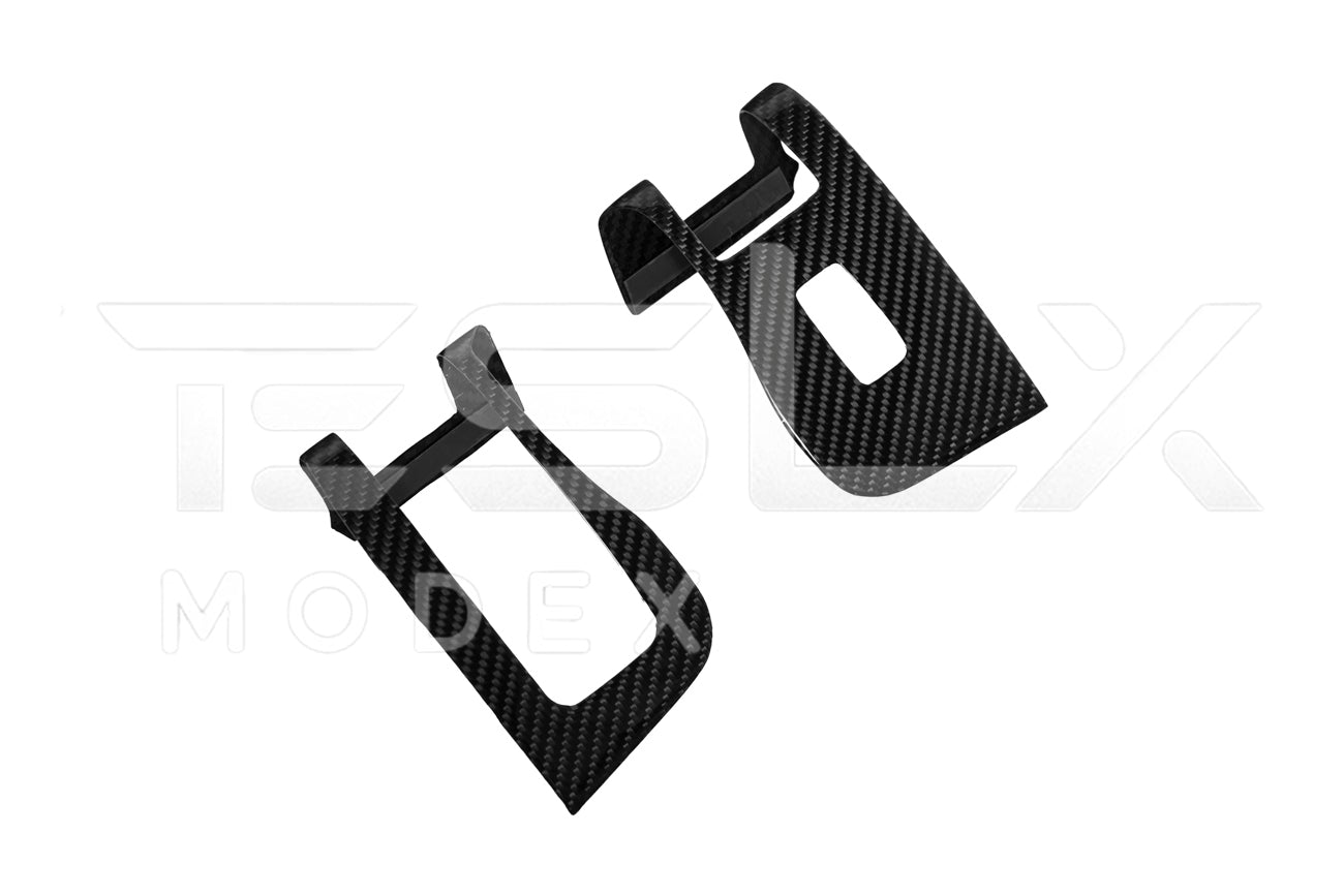2020-23 Tesla Model 3 & 20-24 Y Carbon Fiber Interior Door Glass Lifting Panel Cover