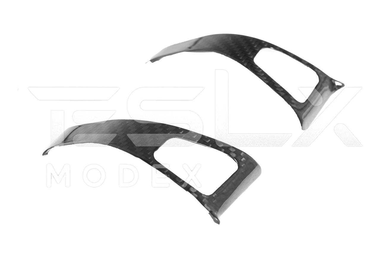 2020-23 Tesla Model 3 & 20-24 Y Carbon Fiber Interior Door Glass Lifting Panel Cover