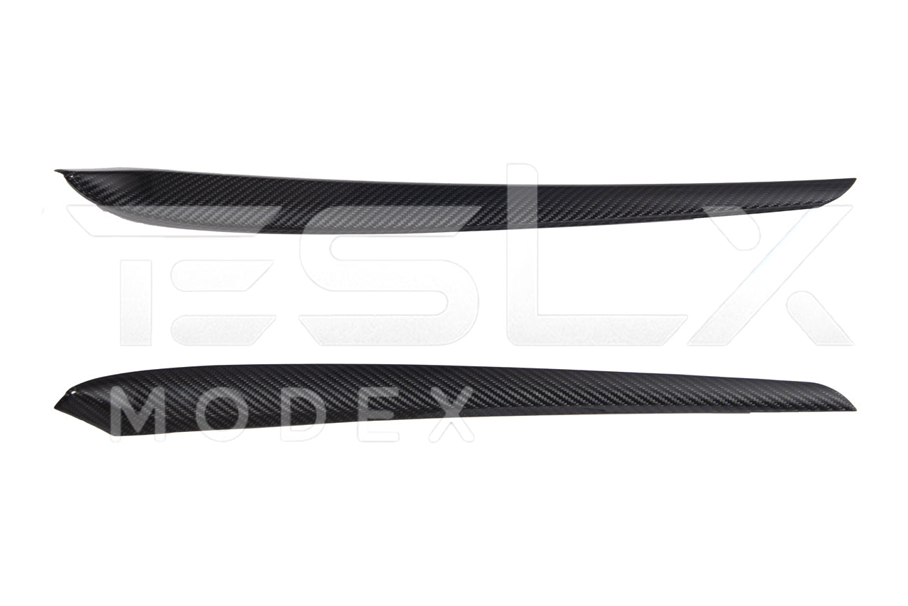 2020-23 Tesla Model 3 & 20-24 Y Carbon Fiber Interior Door Trim Panel Cover