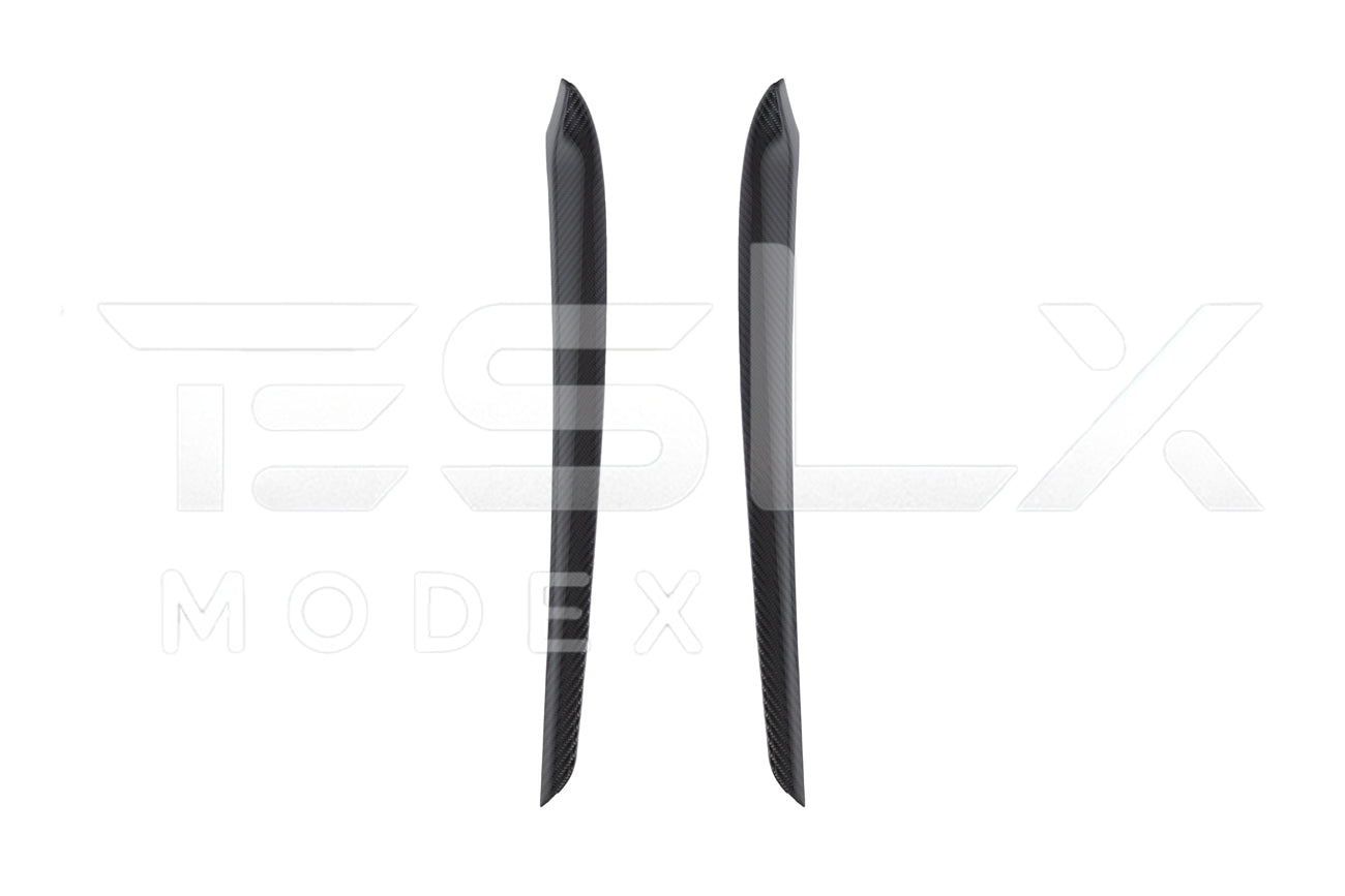 2020-23 Tesla Model 3 & 20-24 Y Carbon Fiber Interior Door Trim Panel Cover