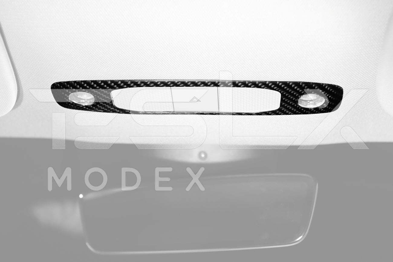 2020-23 Tesla Model 3 & 20-24 Y Carbon Fiber Interior Reading Light Frame