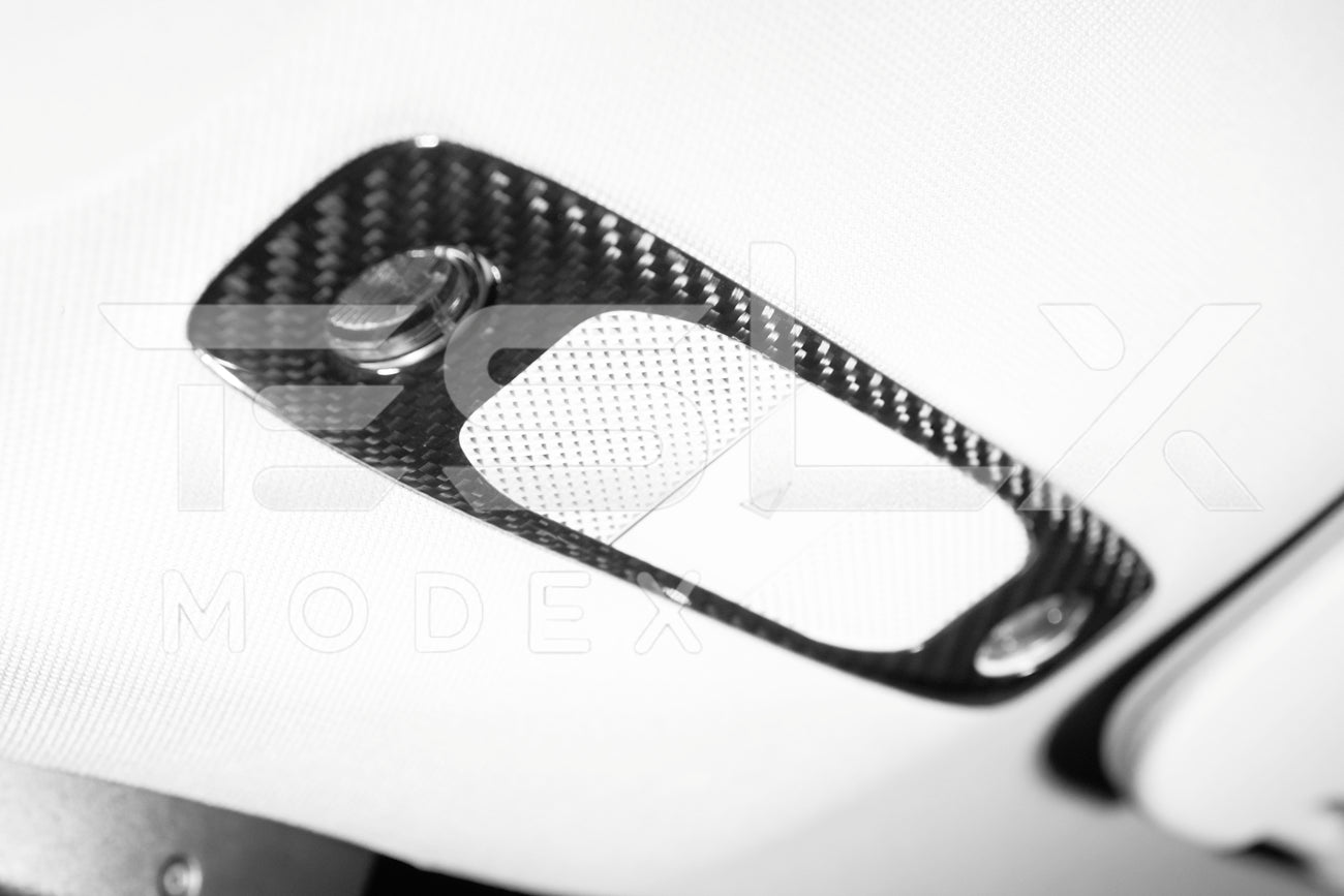 2020-23 Tesla Model 3 & 20-24 Y Carbon Fiber Interior Reading Light Frame
