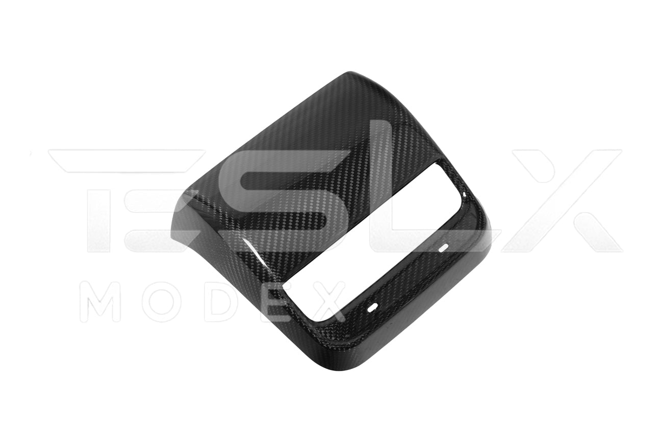 2020-23 Tesla Model 3 & 20-24 Y Carbon Fiber Interior Rear Air Outlet Cover
