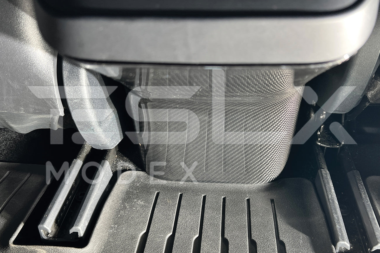 2020-23 Tesla Model 3 & 20-24 Y Carbon Fiber Interior Rear Anti-Kick Plate Cover