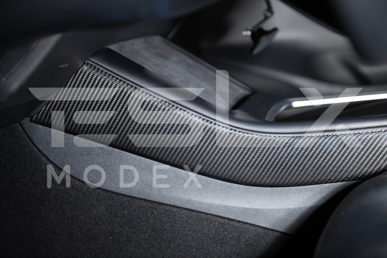 2020-23 Tesla Model 3 & 20-25Y Carbon Fiber Interior Center Console Shift Sides