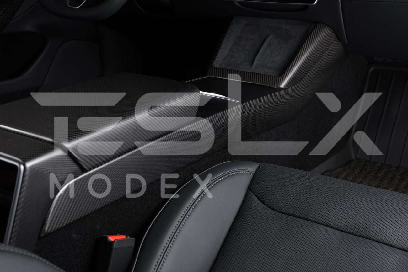 2020-23 Tesla Model 3 & 20-25Y Carbon Fiber Interior Center Console Shift Sides