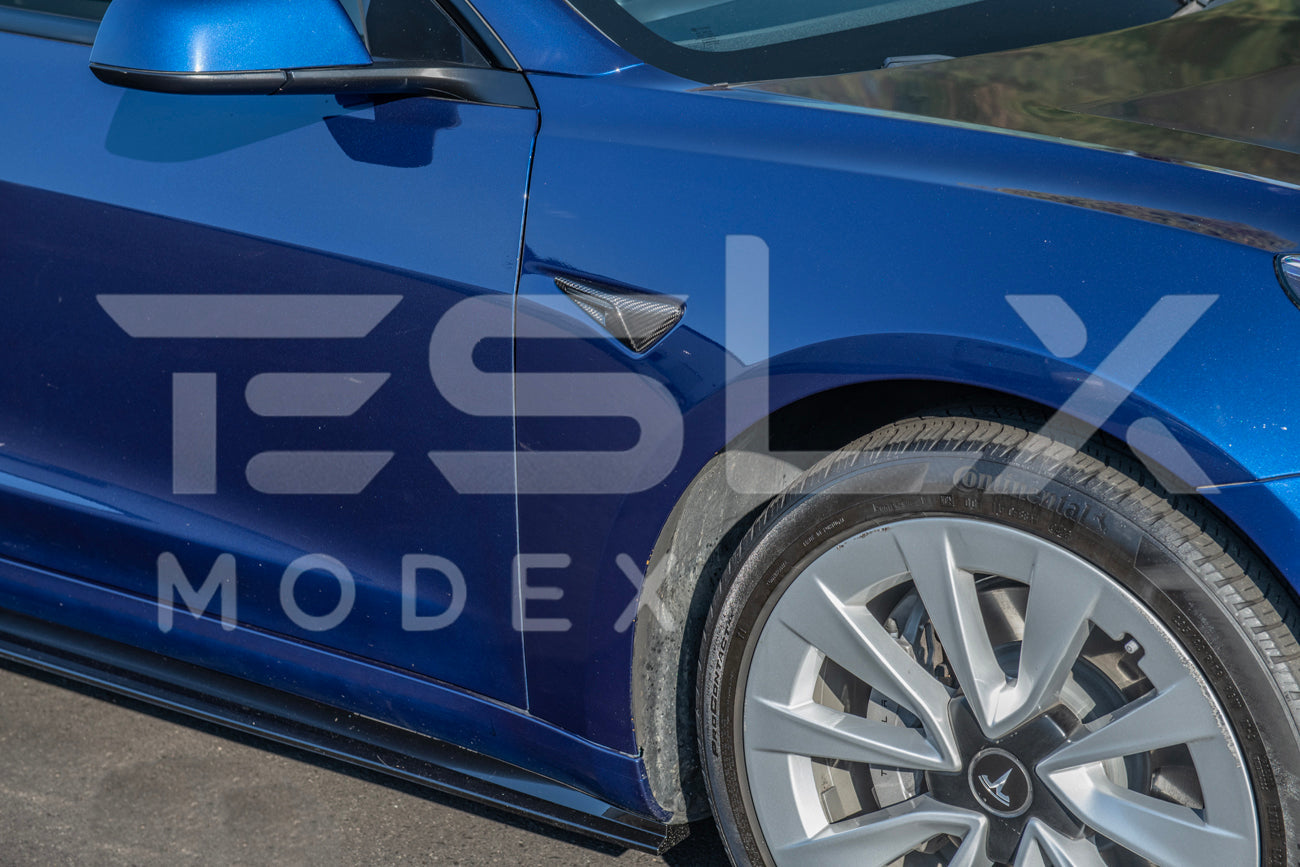 2020-23Tesla Model 3 & 20-24 Y Carbon Fiber Exterior All Inclusive Camera Covers