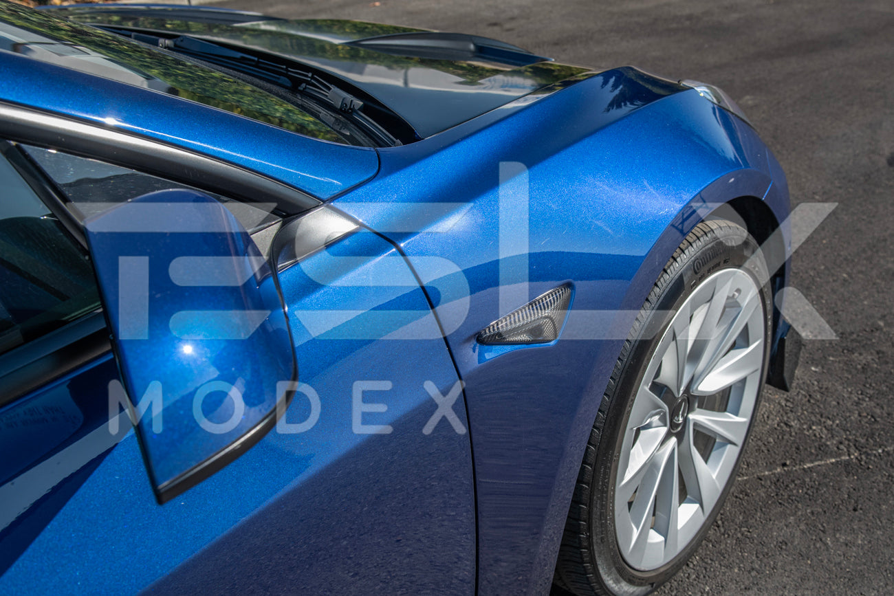 2020-23Tesla Model 3 & 20-24 Y Carbon Fiber Exterior All Inclusive Camera Covers