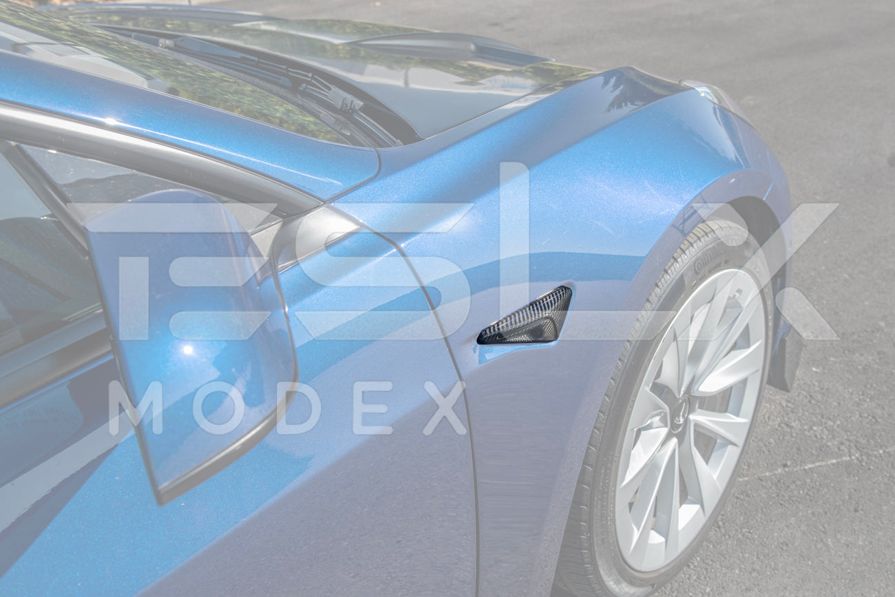 2020-23Tesla Model 3 & 20-24 Y Carbon Fiber Exterior All Inclusive Camera Covers